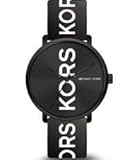 Michael Kors MK2828 Charley Three-Hand Black Dial Black Silicone Band Women's Watch