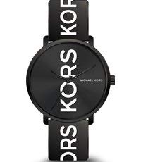 Michael Kors MK2828 Charley Three-Hand Black Dial Black Silicone Band Women's Watch