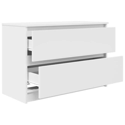 Vidaxl Mobile Porta Tv Bianco 80X35X54 Cm In Legno Multistrato, Mobile Tv, Credenza Tv, Armadio Ad Alta Fedeltà, Banco Tv, Mobile Porta Tv - 5