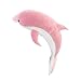 Kemelo 30-100Cm Kawaii Doux Dauphin en Peluche PP Coton Animal Sieste Oreiller Filles Cadeaux, Coussin Jouets Doux Animal Oreiller Doux Squeak Jouets en Peluche Poupée Intelligente Poupée, Rose