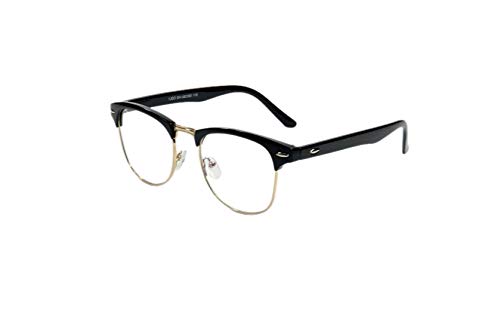 Peter JonesSquare Anti Glare Reading Glasses for Men Women, Computer Readers UV 400 Customise Prescription (AG078)