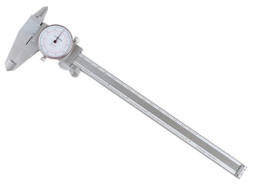 Calibre de doble aguja Accusize 200 mm de acero inoxidable con estuche 4