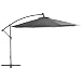 Produktbild vidaXL Ampelschirm 350cm Anthrazit Sonnenschirm Gartenschirm Kurbelschirm