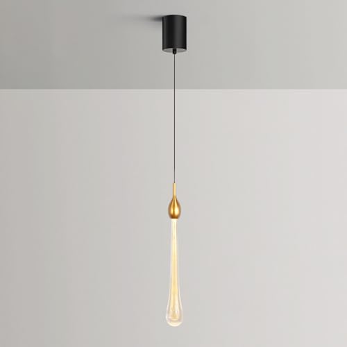 Luces de suspensión LED de 12 W con pantalla de cristal artesanal 2