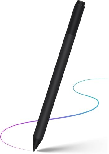 Surface Pen 1776 para Microsoft Surface Pen 1776 compatible con Surface Pro 10 9/8/7/6/5 Surface Go 3/2/1, Surface Studio 2, Surface Book 3/2/1, Surface Laptop 5/4/3/2 (negro carbón)