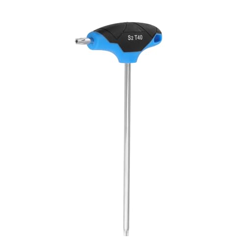 Image of Antrader T40 Torx Screwdriver,Anti Tamper Proof Torx Key,S2 Steel T-Handle Dual End Wrench-2Pcs (Blue)