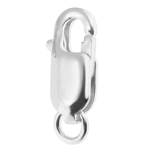 Best Lobster Clasp Made of 925 Sterling Silver Polished Strong Jump Ring Attached Jewelry Making Material925 Sterling Silver Lobster Clasp 10mm, 10mm
