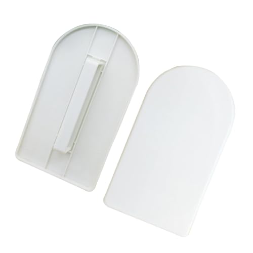 STOBAZA 5pièces Racloir à Gâteau Lisseur à Fondant Set De Spatules pour Pâtisserie Outils De Décoration pour Gâteaux Blanc pour Lisser Surface Et Angle
