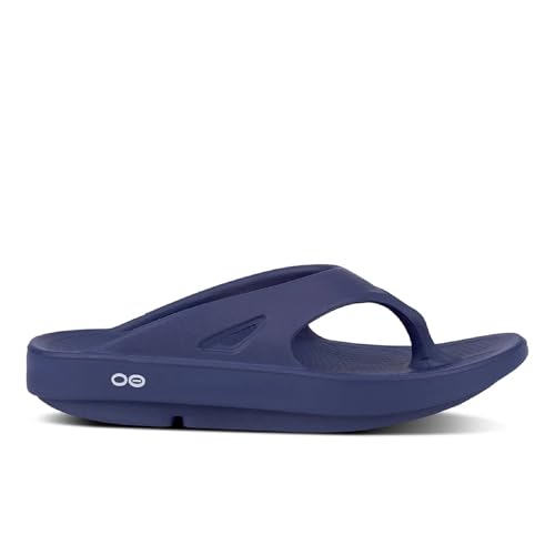 OOFOS OOriginal Recovery Sandal, Navy - Women’s Size 9, Men’s Size 72