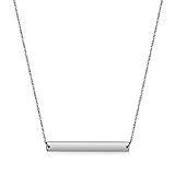 WISTIC Gold Bar Necklace for Women Girls Vertical/Horizontal Bar Pendant Necklaces with Adjustable C