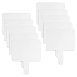 Pack of 10 Quick Response White Board Handheld White Board with Handle Small Handheld Dry Erase...