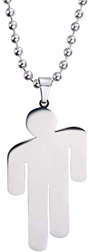 crazy bean Collar Colgante Collar de Rapero de Acero Inoxidable Regalos de Moda Collares Pendientes...