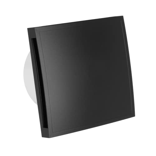 EUROPLAST Diameter 125mm Light Switch Activation Bathroom Extractor Fan - 5 inch Anthracite Extractor Fan with a front panel - Extractor fan Kitchen, Bathroom, Garage Axial Ventilation fan