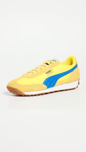 PUMA Select Men's Easy Rider Vintage Sneakers, Speed Yellow/Bluemazing/Gold, 11 Medium US2