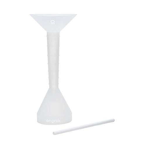 ONGROK Transparent Filler, Loader and Packer Device with Measuring Guide, Kit Includes: Funnel and Packing Stick