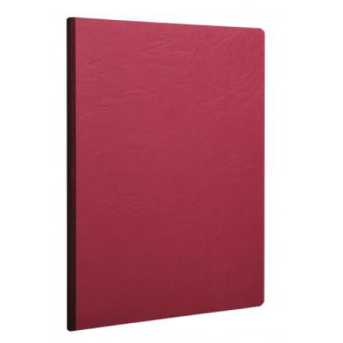 Lot de 5 Cahier Age Bag A4, 192p./96 feuilles 90 g/m² brochure dos toilé, couv. coloris rouge, uni