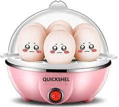 Egg Boiler Electric Automatic Off 7 Egg Poacher for Steaming, Cooking Also Boiling and Frying, Multi Colour