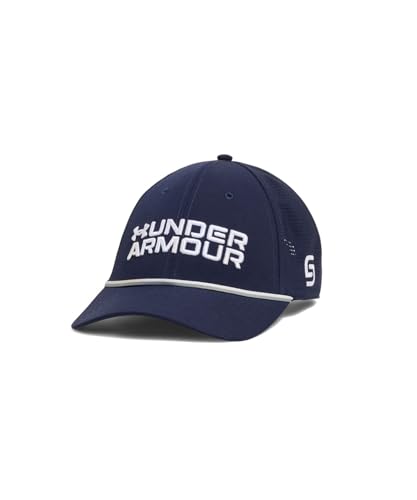 [A_[A[}[] UA M JS Drive Rope Snapback Midnight Navy White ONESIZE