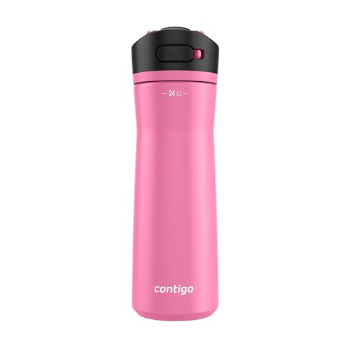 Contigo Ashland Chill 2.0 Stainless Steel Water Bottle with AUTOSPOUT Lid, 24 oz (709 mL), Azalea by Contigo - Used condition - CA$18.14