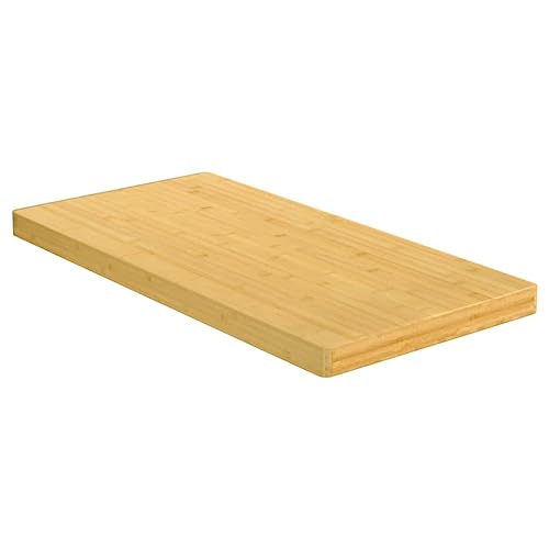 Image of Bamboo Desk Table Top, Universal Solid One-Piece Table Top Suitable for Coffee Tables, Side Tables, Bar Tables, Telephone Tables, Console Tables, 15.7 inchx31.5 inchx1.6 inch,-374