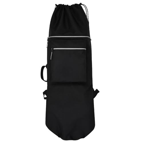 Estuche de transporte para monopatín y longboard con mochila de viaje de doble hombro ajustable