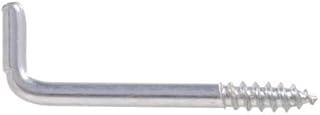 Hillman 852425 0.080 x 1 in. Zinc Plated Square Bend Hook Pack of 5