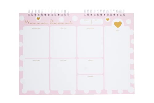 Planner Semanal de Mesa | Apaixone-se