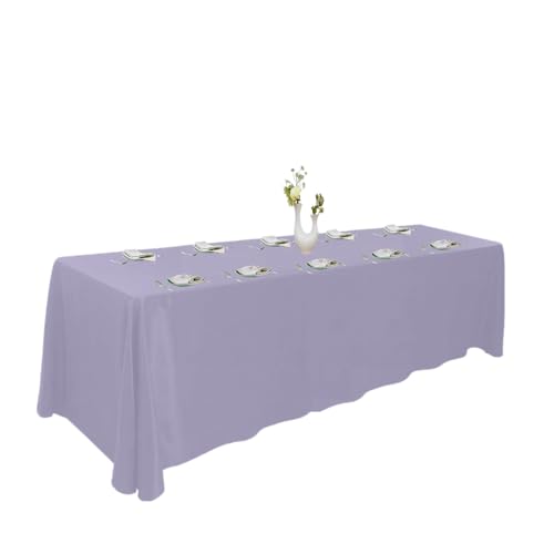 Urby Extra Large Table Cloths for 8+ft Rectangle Tables, Lavender. 90x156in