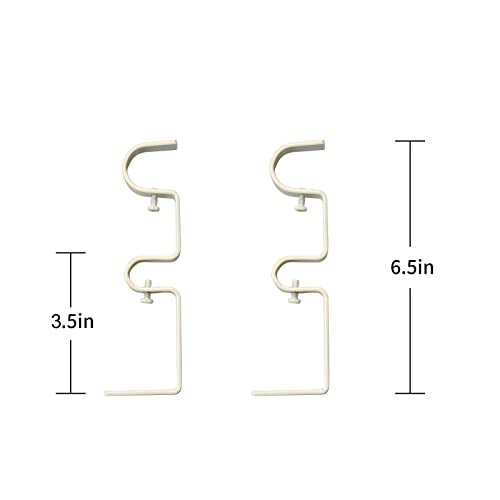 Meriville 1-Inch Diameter Telescoping Double Window Curtain Rod, Country White Bird Finials, (28"-48", Country White Rod) #TOP6