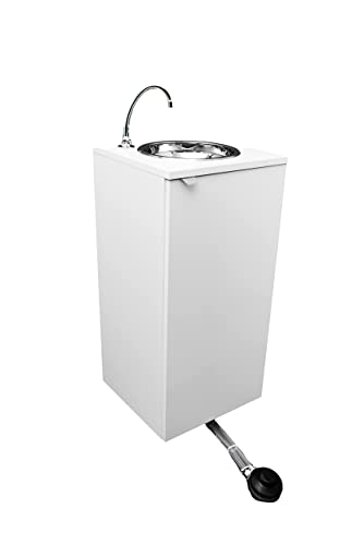 Lave mains autonome,évier indépendant mod. basic blanc