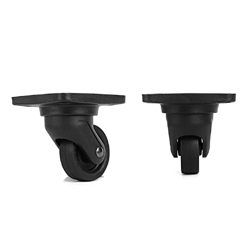 KJOET 1ペア スーツケース 交換用ホイール 代用 トラベルバッグ ラゲッジ 交換 取替え キャスター 静音 360度回転 耐磨耗性 スムーズ スーツケース/キャリーボックスなどの車輪補修用