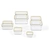 Glasslock Sens 16Pcs Glass Food Storage Set Airtight & Leakproof, 8 Different Sizes, Anti Slip Lid, Microwave & Oven Safe, Perfect for Meal prep, Lunch Box, Nestable & Stackable, Pantry Storage