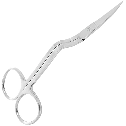 YNR Double Curved Embroidery Scissors - Stainless Steel Embroidery Supplies All Stitch Needlework