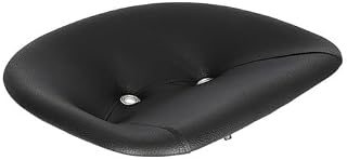 Pan Seat Padded Steel Vinyl Black