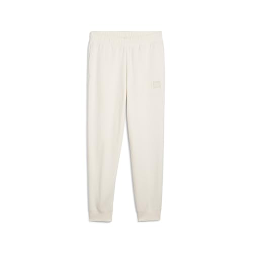 PUMA Womens Essentials Elevated Drawstring Sweatpants Casual Drawstring - White - Size M