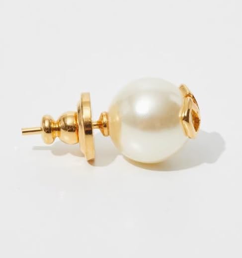 Women's pearl earrings, women's simple earrings, luxury letter V earrings, exquisite V-shaped glossy earrings, versatile commuting earrings, light luxury pearl earrings, women's earrings, fashion earr3