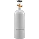 5 Lbs CO2 Tank Aluminum Gas Cylinder, CO2 Cylinder with Gray Spray Coating, CO2 Tank with CGA320 Valve, compatible with Draft Soda Beer