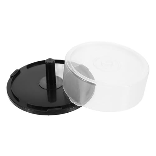 LRXIYODE Cubo Almacenamiento Dvd Vacío Capacidad Discos Plástico Seguro con Eje Negro Soporte Organizador Multiusos para CD y Dvd