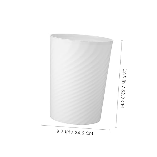 Caneca de basura de plástico rectangular 12L estilo nórdico miniatura 5