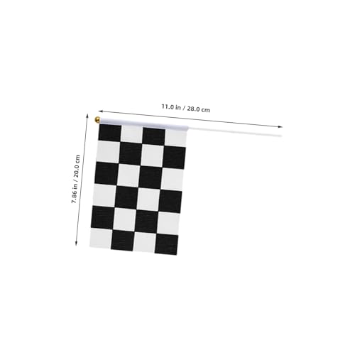 Banderas de cuadros para carreras TOYANDONA | Pack de 10 minibanderas para circuitos 3