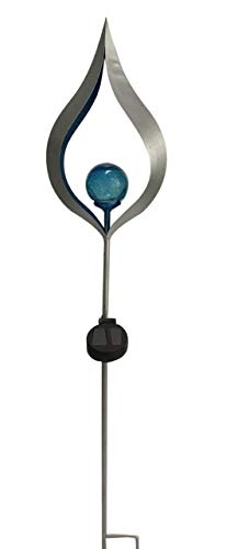 Globo 33467B Solarleuchte Metall Silberfarben, 1Xled Solarleuchte Metall Silberfarben, Led