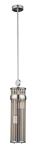 Kutek Chandelier Loretto ZW 2 Light Bulbs Galvanization BN Shiny Nickel
