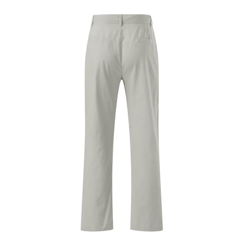 Thatrich Men's Business Casual Pants Slim Fit Formal Golf Pants Linen Casual Summer Trousers Breathable Lightweight Slacks4