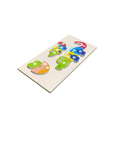 Image of Butterfly Life Cycle Puzzle for Kids, Wooden Puzzle with Layers Showing Butterfly Transformation, Ages 2+ | Aligator Life Cycle Jigsaw Puzzle -Fun &Animal Puzzle | Combo Pack of 2