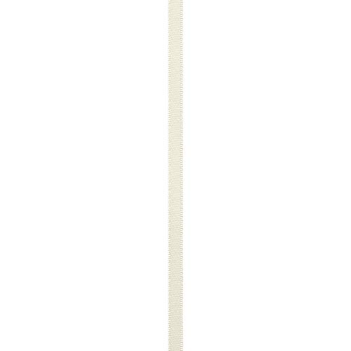 Image of Berwick Offray 061527 1 /4 inch Wide Single Face Satin Ribbon, Antique White Ivory, 20 Yds