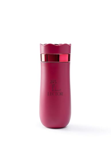 Image of LECTOR French Press Travel Coffee Maker |Double Mesh Steel Filter for Smooth Brew |Portable, Compact & Lightweight | Spill-Proof, Ideal for all Office Goers, Use at Home, Office & Travel (Pink), 320ML