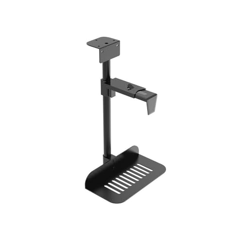 Soporte para torre de computadora PC ajustable para debajo del escritorio, con rotación de 360 grados y bloqueo seguro miniatura 1