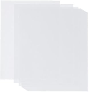 100 Sheets Vellum Paper, White Transparent Translucent Paper 8.5 x 11 Inches,