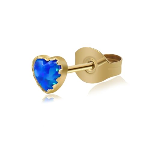 XUU Titanium Heart Stud Earrings