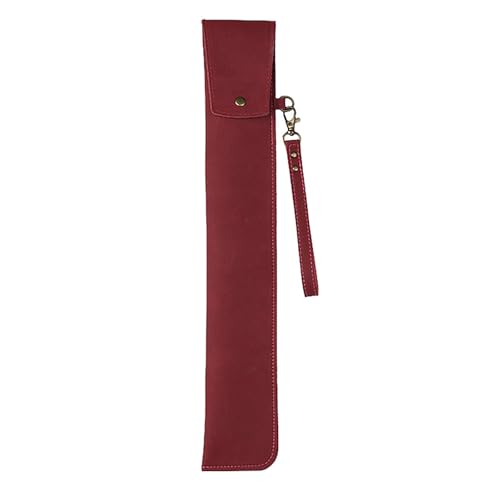Milageto Bolsa para baquetas, estojo de transporte, acessórios para músicos e percussão, Vermelho